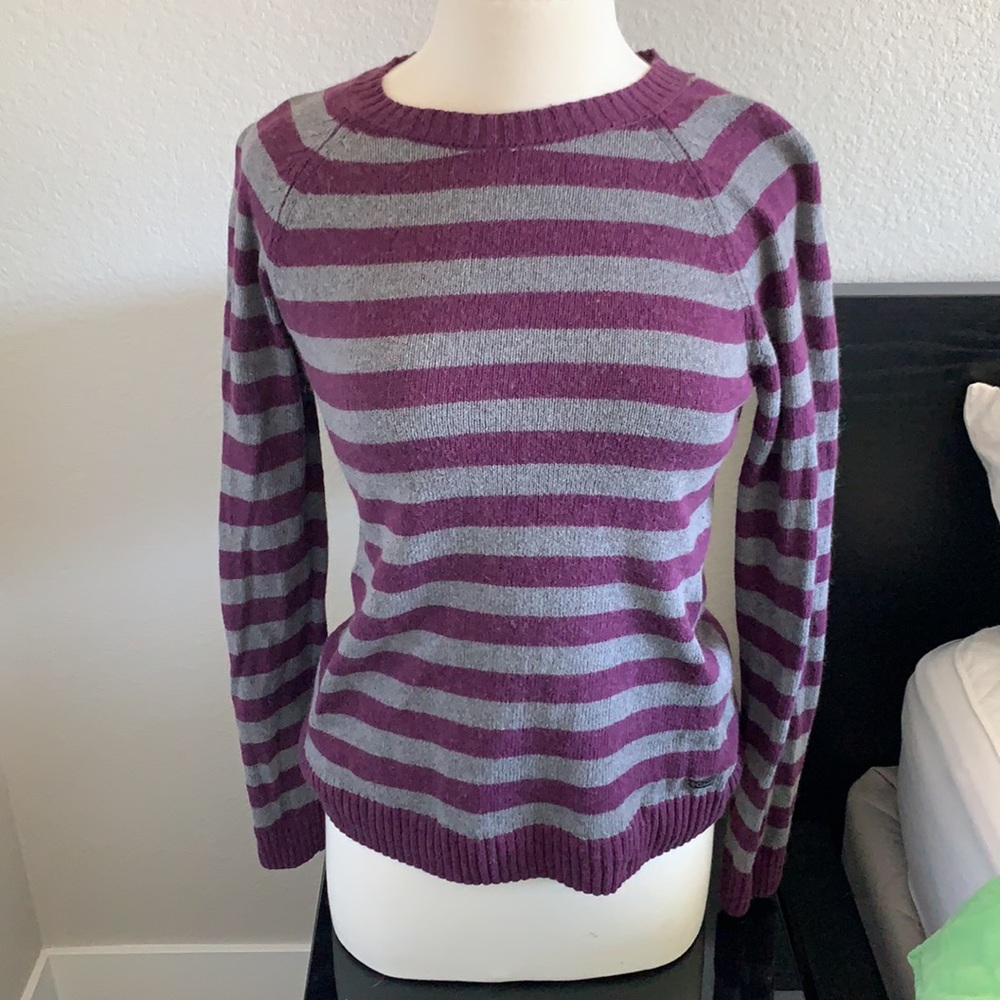 Purple and gray Columbia sweater